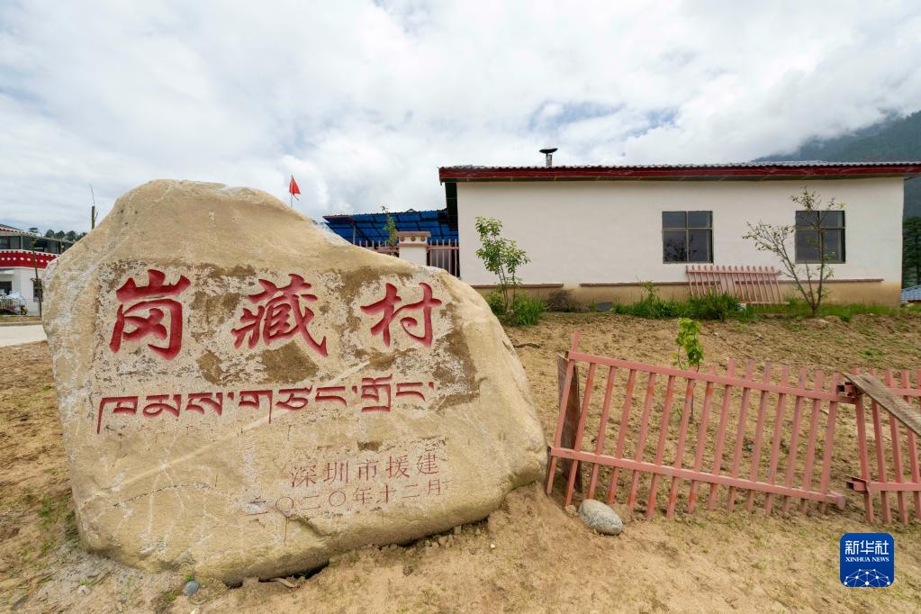 这是5月29日拍摄的西藏林芝市察隅县上察隅镇岗藏村一角。新华社记者 范帆 摄