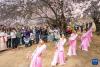 3月31日，游客在林芝市巴宜区嘎拉村观看舞蹈表演。新华社记者 丁增尼达 摄